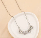 Collar Trébol 4 Corazones Magnético